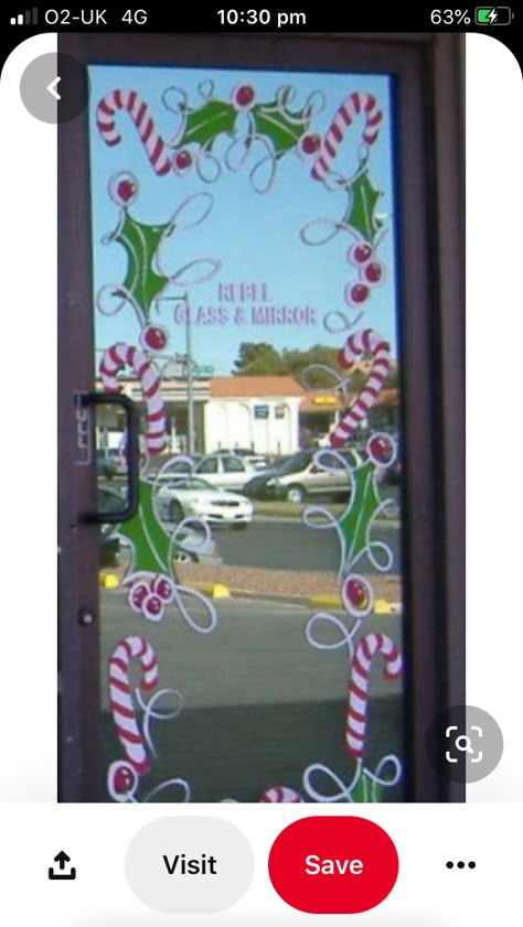 Diy Christmas Window, Painted Window Art, Window Paintings, Window Paint, Mermaid Nail Art, Christmas Window Painting, Diy Agenda, Christmas Windows, Christmas Window Display