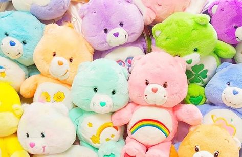 Skies111 🌱💕✨ on Twitter: "#SpreadLove 💕… " Care Bear Party, Care Bears Cousins, Rainbow Aesthetic, Pink Teddy, 90s Childhood, Rose Pastel, Pretty Stuff, Care Bear, 90s Kids