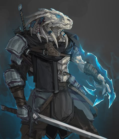 Eldritch Knight, Dnd Dragonborn, Heroic Fantasy, Fantasy Races, Dungeons And Dragons Characters, Dnd Art, Fantasy Armor, Fantasy Warrior, Arte Fantasy