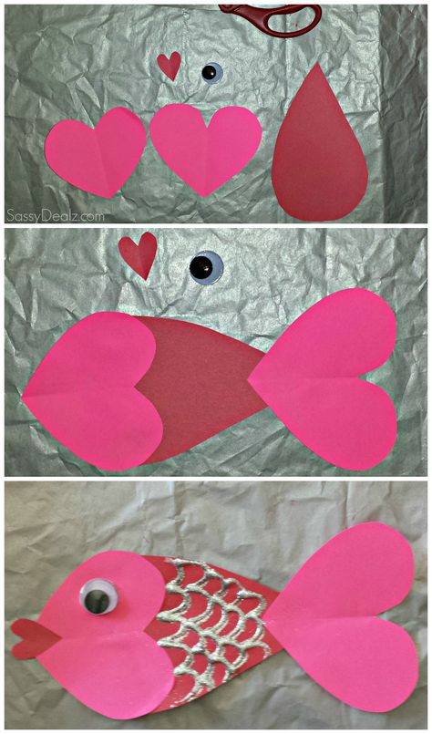 Valentine's Day Craft of a Heart Fish for kids! #Valentines card idea #DIY art project #Hearts #Cute| http://www.sassydealz.com/2014/01/valentine-heart-fish-craft-for-kids.html Heart Fish, Fish Craft, February Crafts, Valentine's Day Crafts For Kids, Preschool Valentines, Kids Valentines, Valentine Crafts For Kids, Fish Crafts, Valentine Projects