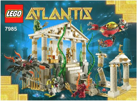 Atlantis Lego Atlantis, The Lost City Of Atlantis, City Of Atlantis, Lost City Of Atlantis, The Lost City, Lego Instructions, Lego Projects, Lego Art, Science Kits