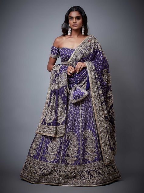 Ritu Kumar Purple Daya Zardozi Embroidered Lehenga Set USD 6,431 Ritu Kumar Lehenga, Fashion Boards, Ritu Kumar, Embroidered Lehenga, Style Board, Indian Dresses, Lehenga, Saree, Purple