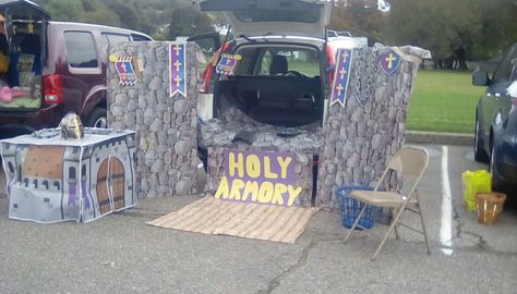 Armor of God trunk or treat Holy Armory Armor Of God Trunk Or Treat, Holy Ghost Trunk Or Treat, Church Trunk, Festival Ideas, Treat Ideas, Armor Of God, Trunk Or Treat, Holy Ghost, Fall Festival