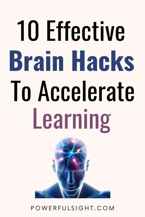 10 Brain Hacks To Learn Fast Improve Memory Brain, Brain Surgery Recovery, Brain Hacks, Improve Brain Power, Increase Memory, Brain Memory, Improve Your Memory, Keyword Elements Canva, Brain Tricks