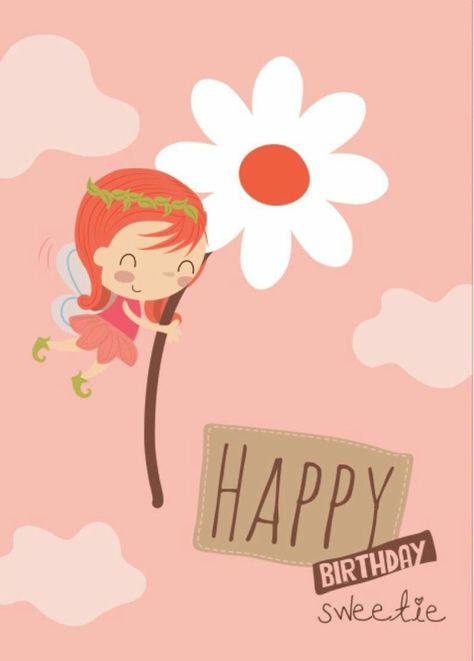 Happy Birthday Sweetie, Cute Birthday Wishes, Happy Birthday Wishes Messages, Birthday Greetings Friend, Happy Birthday Wallpaper, Quotes Cute, Birthday Illustration, Birthday Wishes Messages, Happy Birthday My Love