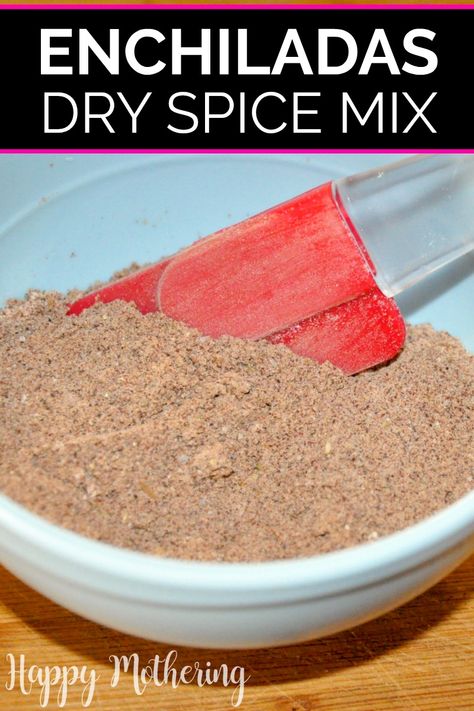 Learn how to make an Enchiladas Spice Mix that makes baking enchiladas from scratch a breeze. Keep the homemade dry mix in a jar and making chicken enchiladas for dinner will be quick and easy. #spicemix #enchiladas #enchiladasauce #mexican #mexicanfood #dinner #spiceshelf #makeityourself #howto #diy #homemade Enchilada Seasoning Recipe Dry, Enchilada Seasoning Recipe, Enchilada Seasoning, Season Mixes, Growing Fennel, Best Chicken Enchiladas, Side Dish Ideas, Food Flavors, Mix In A Jar