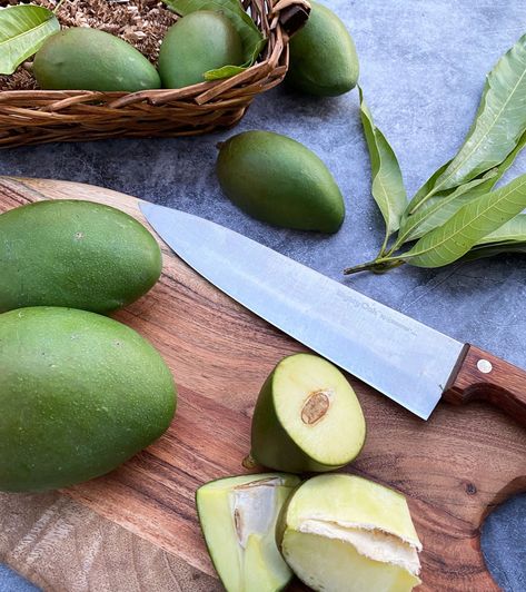 Gorgeous organic, raw green mangoes go into our homemade INDIAN RAW MANGO PICKLE 🥭💚 What doesn't go in are the all-to-common preservatives such as sulfur dioxide, sodium benzoate and benzoic acid. And there's no firming or acidifying agents or any agents of any kind. Just pure, delicious mango pickle 😋 https://www.pureindianfoods.com/collections/new/products/organic-indian-pickle-mango Raw Mango Pickle, Pickled Mango, Mango Pickle, Raw Mango, Sodium Benzoate, Benzoic Acid, The Star, Pickles, New Products