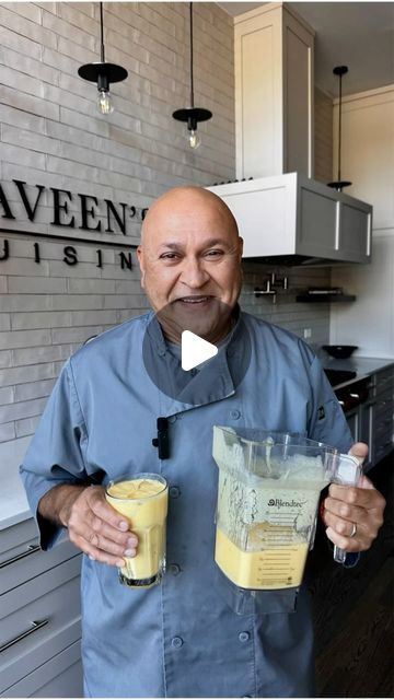 Naveen Sachar on Instagram: "You may have had Mango Lassi at one of your favorite restaurants before, but today Chef Naveen is going to show you how to make this tasty treat at home! #naveenscuisine

Ingredients:
•1 1/2 cup plain yogurt
•1/2 cup water
•2 mangos 

Recipe
1. Add plain yogurt to blender. Add half cup water. 
2. Peel and slice mangoes. Add to blender.
3. Blend.
4. Taste test and see if it needs to be sweetened. Ready to serve! 

#cookingram #cookingtime #cookingclass #eaterchicago #foodinsider #huffposttaste #chitribfood #chicagocook #learntocook" Mango Lassi, Mango Recipes, Taste Test, Plain Yogurt, Taste Testing, Learn To Cook, Cooking Time, Yummy Treats, Yogurt