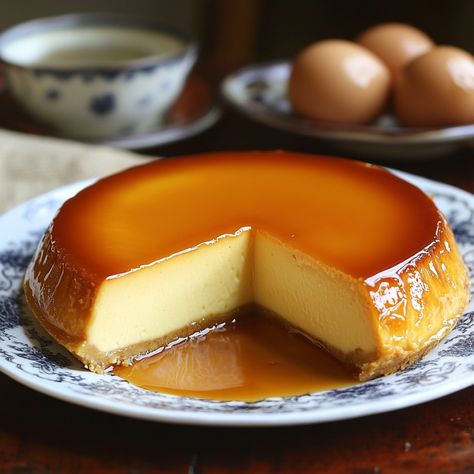 🍮 Dive into the creamy goodness of Traditional Filipino Leche Flan—a silky, caramel custard that’s sure to delight! 🇵🇭✨ #LecheFlan #FilipinoDessert Traditional Filipino Leche Flan Ingredients: Egg yolks (10) Sweetened condensed milk (1 can, 14 oz) Evaporated milk (1 can, 12 oz) Sugar (1 cup) Water (1/4 cup) Vanilla extract (1 tsp) Instructions: Preheat oven to 350°F (175°C). Caramelize sugar with water in a pan until golden, pour into flan mold. Mix egg yolks, condensed milk, evaporated m... Filipino Leche Flan, Caramel Ingredients, Instagram Recipes, Caramelized Sugar, Filipino Desserts, Trending Recipes, Evaporated Milk, Filipino Recipes, Caramel Sauce