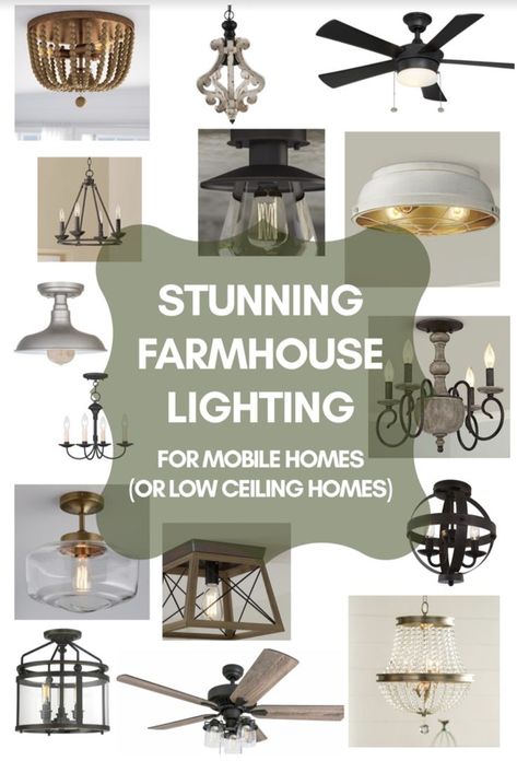 15 Affordable Farmhouse Light Fixtures Perfect For Low Ceilings Light Fixtures For Low Ceilings, Affordable Farmhouse, Ceilings Design, Farmhouse Style Lighting, Farmhouse Light, Low Ceiling Lighting, Vintage Industrial Lighting, Farmhouse Light Fixtures, Low Ceilings