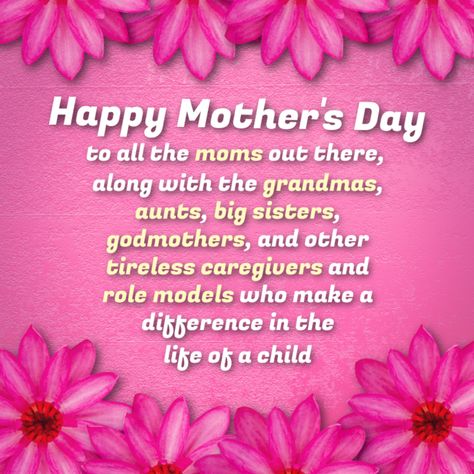 Happy Mother's Day to all the moms out there, along with all the grandmas, aunts, big sisters, godmothers, and other tireless caregivers and role models who make a difference in the life of a child. Anniversary Message For Friend, Easy Kids Art Projects, Mother's Day Wish, Happy Mothers Day To All, Homemade Gifts For Mom, Birthday Presents For Mum, Easy Mother's Day Crafts, Happy Mothers Day Images, Mothers Day Images