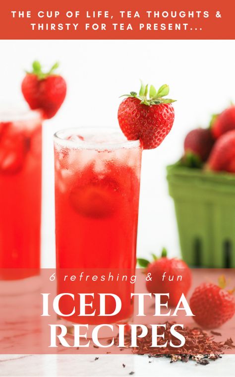 Tea Thoughts, Tea Infusion Recipes, National Iced Tea Day, Infused Recipes, Tea Day, Mojito Mocktail, Coffee Creamers, Tea Soap, Tea History