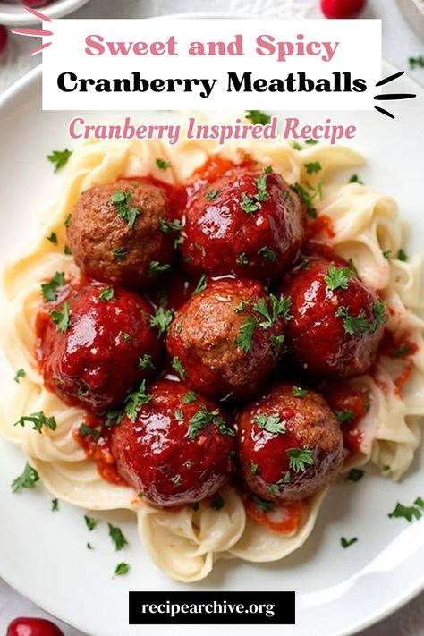 Sweet and Spicy Cranberry Meatballs Recipes Using Whole Cranberries, Cranberry Side Dish Recipes, Cranberry Chicken Meatballs, Cranberry Meatballs Appetizers, Whole Cranberry Recipes, Recipes With Fresh Cranberries, Cranberry Jalapeno Meatballs, Spicy Cranberry Meatballs, Cranberry Chili Meatballs