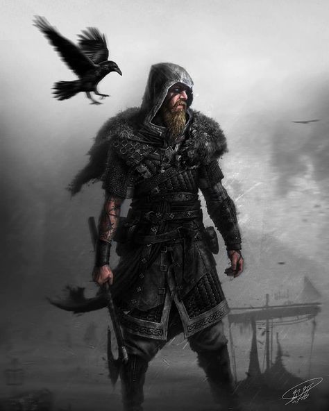 Assassins Creed Valhalla, All Assassin's Creed, Assassins Creed Series, Viking Character, Ac Valhalla, Assassins Creed Artwork, Odin Thor, Assassins Creed Art, Assassin's Creed Valhalla