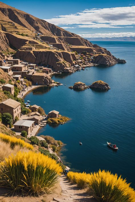 Unveiling the Mysteries of Lake Titicaca 🌊: Culture, History, and Natural Beauty Lake Titicaca Peru, Inca Ruins, Inca Civilization, Underwater Ruins, Peru Culture, Travel Peru, Lake Titicaca, Andes Mountains, Nice Pictures