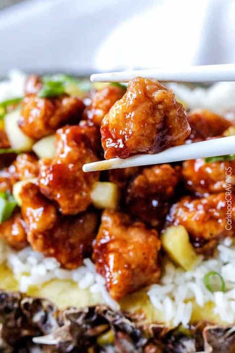 Pineapple Ginger Chicken - Carlsbad Cravings Pineapple Ginger Chicken, Baked Pineapple Chicken, Pineapple Chicken Stir Fry, Fried Pineapple, Ginger Pineapple, Ginger Chicken Recipes, Pineapple Chicken Recipes, Pineapple Ginger, Baked Pineapple