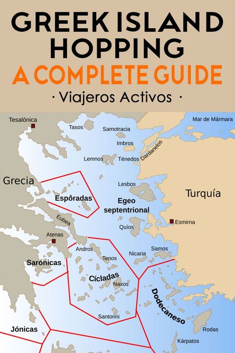 Are you planning to travel to Greece? My guide includes all the transportation options to get there and tips for island hopping in Greece! If you're looking to create the perfect Greek islands itinerary that features stunning destinations like Santorini, I’ll help you navigate your options with useful maps, all based on my experience living in the Greek islands. Visit my blog for more details and save this pin for your travel plans! Map Of Greece And Islands, Greek Islands Map, Travel To Greece, Greece Map, Island Map, Samos, How To Go, Island Hopping, Greece Travel