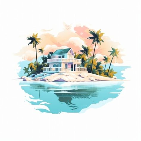 Prompt: Simple bahamas illustration, white background, 8k, 3D, pastel colors, landscape, exquisite details, graphic illustration style, traditional elements, cultural artwork, isolated on white background Bahamas Illustration, Cultural Artwork, Illustration Style, Art Generator, Bahamas, Pastel Colors, Graphic Illustration, Fashion Illustration, White Background