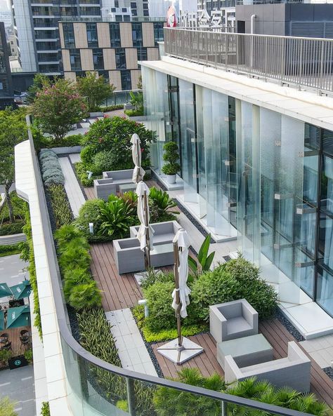 [Ad] 61 Trendiest Roof Garden Design Tips and Tricks You've Never Considered Straight Away #roofgardendesign Garden Rooftop Design, Office Rooftop Design, Office Terrace Garden, Office Terrace Design, Balcony Landscape Design, Rooftop Garden Architecture, Rooftop Plan, Roof Garden Architecture, Rooftop Landscape