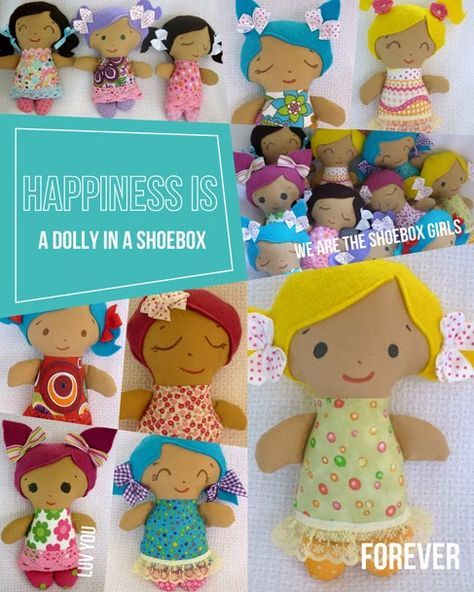 Christmas Child Shoebox Ideas, Operation Shoebox, Christmas Shoebox, Operation Christmas Child Boxes, Operation Christmas Child Shoebox, Dolls And Daydreams, Christmas Child, Operation Christmas, Sewing Stuffed Animals