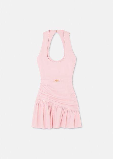 Versace Short Dress, Dresses Versace, Pink Versace, Cute Formal Dresses, Versace Shorts, Versace Pink, Designer Dresses For Women, Versace Dress, Pink Cocktail Dress