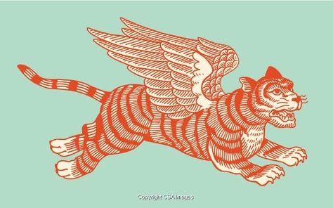 Winged Tiger, Art Tigre, Chinese Folk Art, Food Cat, Tiger Illustration, Painting Cat, Gorgeous Cats, Tiger Art, Arte Popular