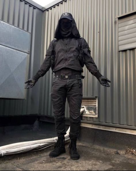 Parkour Outfits, Techware Fashion, Cyberpunk Clothing, Techwear Jacket, Techwear Streetwear, Black Outfit Men, Tech Wear Fashion, Japan Streetwear, Tactical Wear