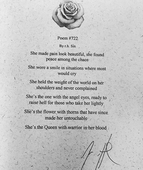 limited time | signed copies of poem #722 are now available at 720two.bigcartel.com for $5, only 10 available. R H Sin Tattoos, Rh Sin, Sin Quotes, Calming The Storm, Positive Quotes Motivation, Word Up, Favorite Words, Sweet Words, Angel Eyes