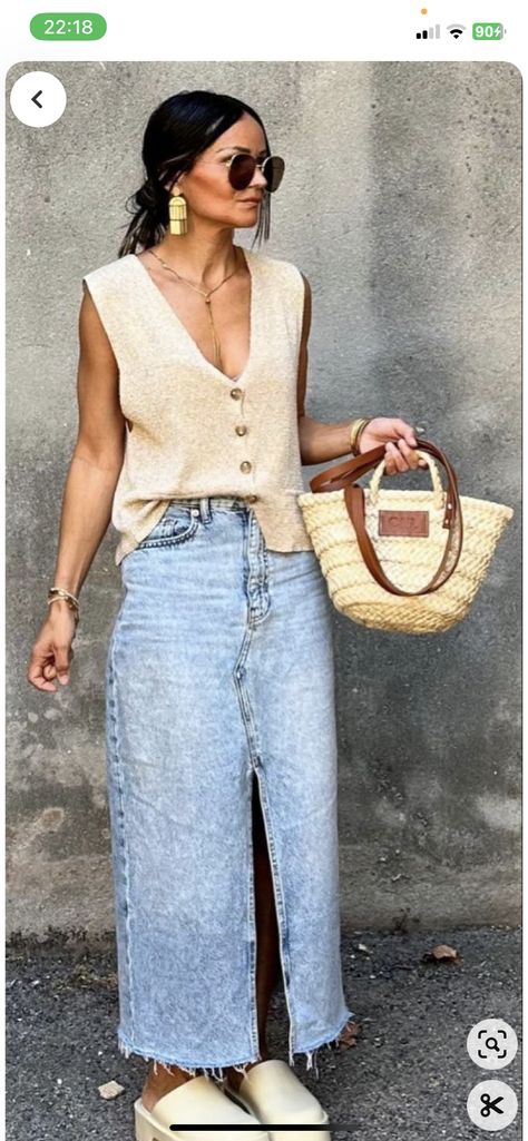 Casual Friday Outfits, Lunch Outfit, Spring Summer Capsule Wardrobe, Cool Street Fashion, Denim Outfit, Outfits Casuales, Daily Outfits, Spring Summer Fashion, Fashion Inspo Outfits