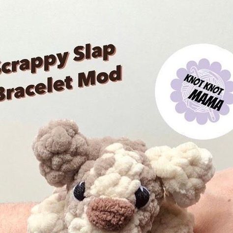 @kristascuddlycritters on Instagram: "Giving this a permanent spot on my page☺️ @knotknotmama made this fun mod that will work for any of the scrappy animal patterns. I have been trying 8-9 hdc around and doubling up on the slap bracelets." Crochet Snap Bracelet, Crochet Slap Bracelet Pattern Free, Crochet Slap Bracelet, Crochet Slap Bracelet Pattern, Bracelets Crochet, Finger Knitting Projects, Crochet Bracelet Pattern, The Slap, Crochet Plushies