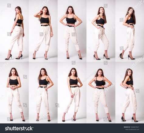 Modeling Poses For Beginners, Woman Photoshoot Poses, Female Portrait Poses, Poses Modelo, Models To Draw, Pose Model, Headshot Poses, Senior Photo Outfits, Fashion Model Poses