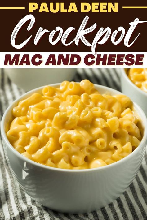 This recipe for Paula Deen's Crockpot mac and cheese is different, but it's amazing! It calls for an unexpected ingredient that makes it too good. Learn this easy recipe today! Crockpot Macaroni And Cheese, Crockpot Mac And Cheese Recipe, Mac N Cheese Crockpot, Crockpot Macaroni, Crockpot Mac N Cheese Recipe, Thanksgiving Crockpot Recipes, Crockpot Mac And Cheese, Crockpot Appetizers, Macaroni Cheese Recipes