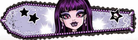 Monster High: Elissabat! Elissabat is a famous Vampire actress, who performs under the name Veronica Von Vamp, and the current Queen of the Vampires. She is a close friend of Draculaura. Mh Elissabat, Elissabat Monster High, Famous Vampires, Novi Stars, Purple Gothic, Laptop Decoration, High Characters, Monster High Pictures, Famous Monsters