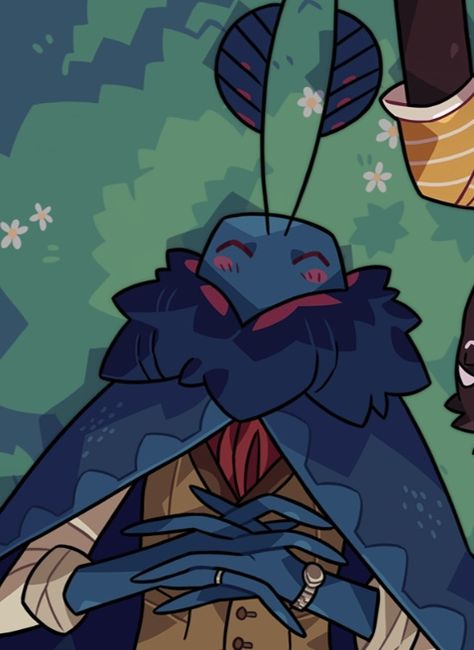 Blight Aesthetic, Moth Humanoid Male, Monster Prom Moss Mann, Moss Man Monster Camp, Mothman Character Design, Monster Prom Icons, Moth Character Design Male, Mothman Pfp, Monster Men