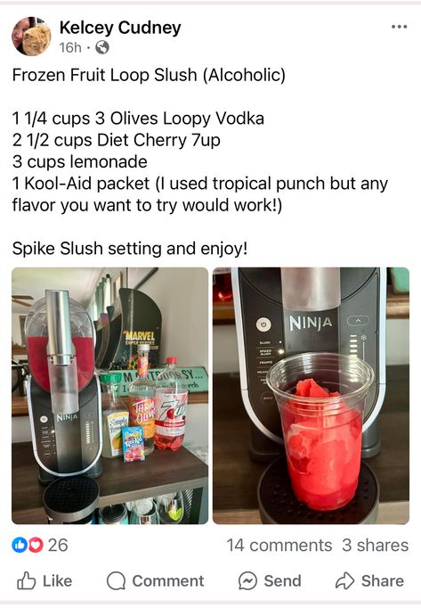 Ninja Slushie Frappe, Ninja Slushie Machine, Ninja Slushie Recipes Alcohol, Slushie Ideas, Ninja Slushie Machine Recipes, Ninja Slushie Recipes, Slushy Recipes, Slushie Recipes, Slushie Maker