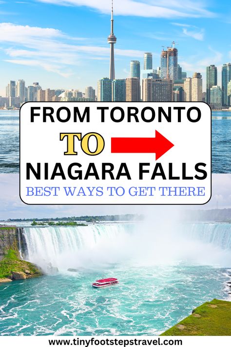 Interested in travelling from Toronto to Niagara Falls? In this article I highlight the best ways to get there. Toronto Niagara Falls, Niagara Falls American Side, Niagara Falls Vacation, Via Rail, Niagara Falls Ontario, Clifton Hill, Winter Trip, Niagara Falls Canada, One Day Trip