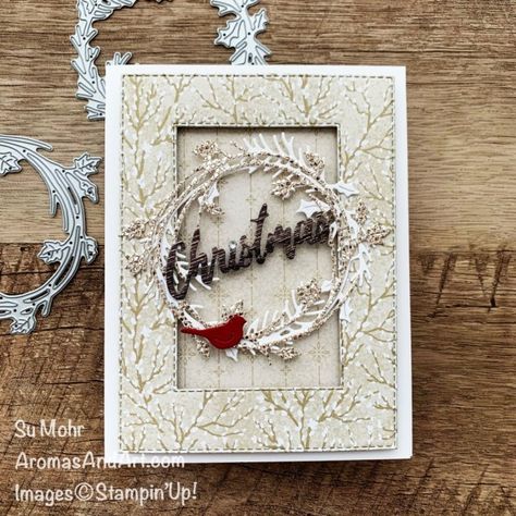 Sparkle Of The Season, Happiest Season, Christmas Party Backdrop, Stampin Pretty, Wooden Christmas Decorations, Christmas Card Set, Stampin Up Christmas, Christmas Decorations Rustic, Christmas Cards To Make