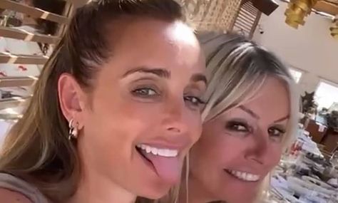 Louise Redknapp has given fans an insight into her idyllic family holiday in Mykonos by... Jamie Redknapp, Denise Van Outen, Louise Redknapp, Two Sons, Toned Abs, Family Holiday, Strike A Pose, Summer Travel, Mykonos