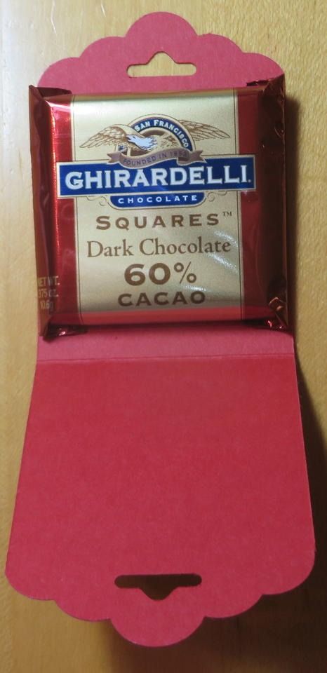 Ghirardelli Chocolate Holder Inside Stampin Up Ghirardelli Treat Holder, Ghiradelli Treat Holder, Envelope Punch Board Projects, Ghirardelli Chocolate Squares, Paper Pixie, Treat Packaging, Craft Fair Booth Display, Karen Page, Candy Ideas