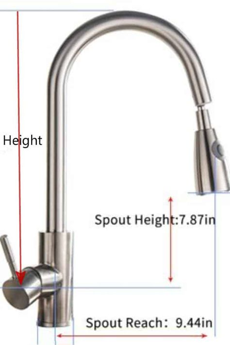 What Size Faucet Should You Choose for a Kitchen Sink? White Kitchen Faucet, Moen Kitchen Faucet, Best Kitchen Faucets, Commercial Kitchen Faucet, Touchless Kitchen Faucet, Modern Kitchen Faucet, Stainless Kitchen Faucet, Butcher Block Kitchen, Interior Architecture Drawing