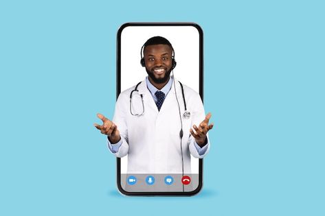 Photo online medical consultation handso... | Premium Photo #Freepik #photo #male-doctor #doctor-man #african-doctor #black-doctor Doctor Man, Doctor Black, Black Doctor, Medical Consultation, Male Doctor, Online Doctor, Animation Art Character Design, Vector Photo, Premium Photo