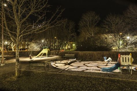 Playground Lighting, Kids Outdoor Play Area, Outdoor Kids Play Area, Philips Lighting, Kids Outdoor Play, Outdoor Play Area, Public Realm, Area Lighting, Kids Outdoor