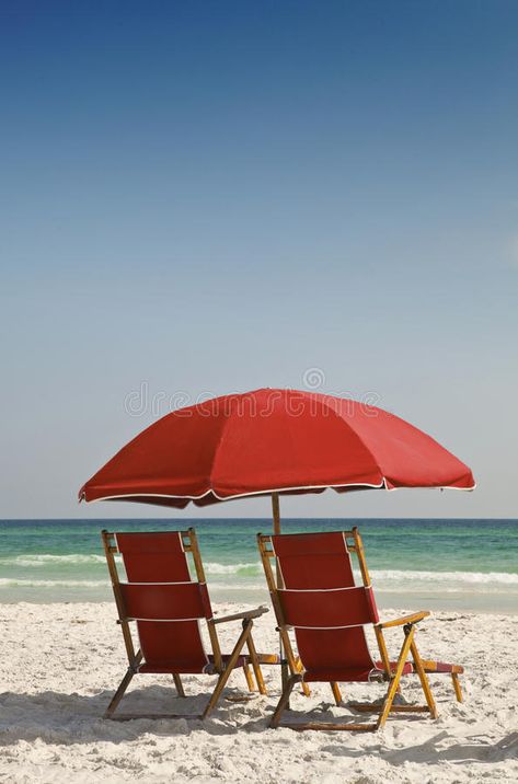 Sand Chair, Red Chairs, Red Beach, Beach Chair Umbrella, Red Umbrella, Red Chair, Red Canvas, Beach Chairs, Lounge Chairs