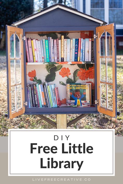 We have seen people flock to the library from all over. People stop by who are out walking their dogs, or exploring the neighborhood as a family. Learn how to build a free little library of your own with these easy step by step instructions! The DIY Little Free Library project already feels like a new way to connect to our community, and share stories with those nearby. Try this fairly simple woodworking project ideas to inspire reading and connection in your area. Outside Book Library, Neighborhood Book Library, Free Book Library Diy, Book Lending Library, Book Houses Diy Libraries, Diy Tiny Library, Community Book Boxes, Lending Library Ideas Diy, Diy Neighborhood Library