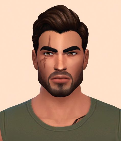 They come all together as a household, feel free to split them up :) Do whatever you want with them, would be cool if u give credit tho, cyaa General CC: skin | hairline | eyeshine remover | lashes… Sims 4 Cc Face Scars, Hairline Sims 4 Cc, Male Hairline, Cc Skin, Sims 4 Male Clothes, Facial Scars, Skin Details, Male Clothes, Tattoo Shirts