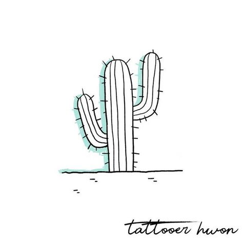 Cacti Drawing Simple, Cactus Doodle, Alphabet Dating, Face Doodles, Tattoo Design Tattoo, Cactus Tattoo, Cactus Drawing, Western Tattoos, Cute Easy Doodles