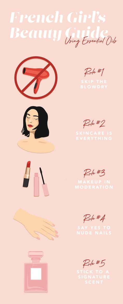 The French Girl&apos;s Guide To Beauty Using Essential Oils French Lips, France Makeup Look, French Glamour, French Beauty Tips, French Beauty Aesthetic, How To Look French, Parisian Beauty Tips, French Model Makeup, Parisian Makeup Look Classy