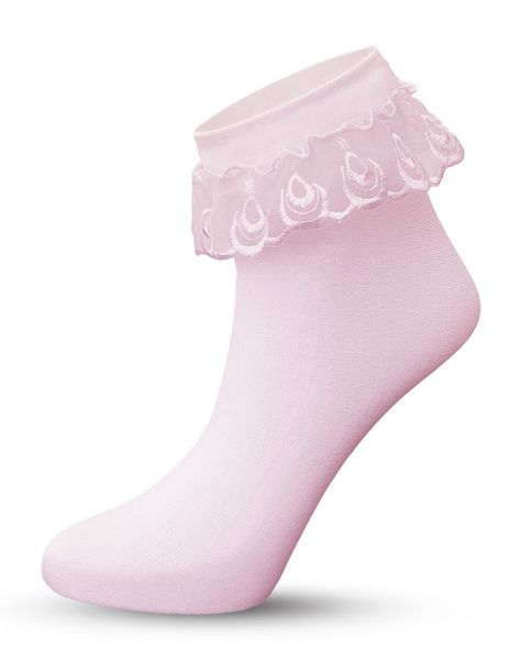 Pink Ruffle Socks, Cute Pink Socks, Socks With Lace, Baby Pink Lace, Frilly Socks, Ruffled Socks, Strawberry Pie, Pink Socks, Sock Packs