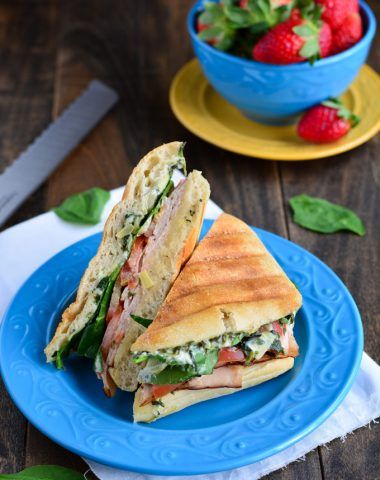 Artichoke Panini, Turkey Panini Recipes, Turkey Panini, Panini Recipe, Turkey Spinach, Panini Recipes, Deli Turkey, Cream Cheese Spreads, Empanadas Recipe