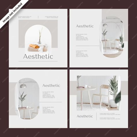 Premium Vector | Aesthetic instagram post collection Aesthetic Instagram Post, Web Design Ux Ui, Workout Without Gym, Ux Ui, Instagram Aesthetic, Premium Vector, Web Design, Social Media, Gym